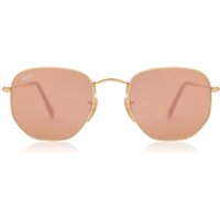 レイバン Ray-Ban RB3548N Hexagonal 金属 Flat Lenses 001/Z2 メガネ フレーム - 男性用 - 金色