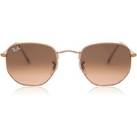 レイバン Ray-Ban RB3548N Hexagonal 金属 Flat Lenses 9069A5 メガネ フレーム - 男性用 - 茶色