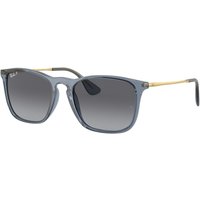 レイバン Ray-Ban RB4187F Chris アジアフィット 6592T3 メガネ フレーム - 男性用 - 青