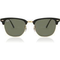レイバン Ray-Ban RB3016 Clubmaster アジアフィット Polarized 901/58 メガネ フレーム - 男性用 - 金色