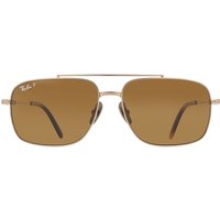 レイバン Ray-Ban RB8096 Michael チタン 製 Polarized 9266AN メガネ フレーム - 男性用 - 茶色