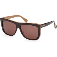 Max Mara MM0066 LEE1 50E Women’s Sunglasses Brown Size 57