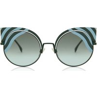 Fendi FF 0215/S HYPNO SHINE 0KC/EQ Women’s Sunglasses Green Size 53