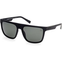 Timberland TB9253 Polarized 02R Men's Sunglasses Black Size 58