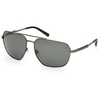 Timberland TB00009 Polarized 07R Men's Sunglasses Silver Size 63