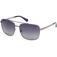 Timberland TB00044 Polarized 08D Men's Sunglasses Silver Size 65