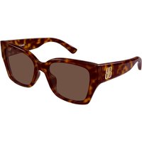 Balenciaga BB0474S Asian Fit 002 Women’s Sunglasses Tortoiseshell Size 55