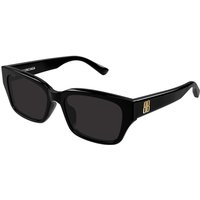Balenciaga BB0480SK Asian Fit 001 Men's Sunglasses Black Size 56