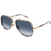 Chloé CH0382S 001 Women’s Sunglasses Gold Size 60