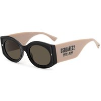 Dsquared2 D2 0071/S 0WM/70 Men's Sunglasses Black Size 51