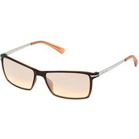 Police S1957M D83M Men's Sunglasses Brown Size 58