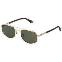 Police SPLQ84 NEW CROSSROADS 3 0300 Men's Sunglasses Gold Size 55