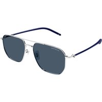 Montblanc MB0367SA アジアフィット 004 メガネ フレーム - 男性用 - Silver