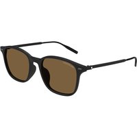 Montblanc MB0445SA Asian Fit 002 Men's Sunglasses Black Size 54