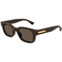Bottega Veneta BV1411S 003 Men's Sunglasses Brown Size 49