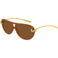 Bottega Veneta BV1418S 004 メガネ フレーム - 女性用 - 茶色