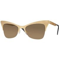 Italia Independent II 0504 120.120 Women’s Sunglasses Gold Size 51