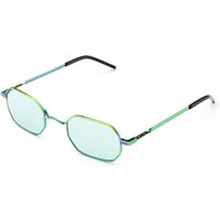 Italia Independent II 0332 OLG.GLS Men's Sunglasses Green Size 47