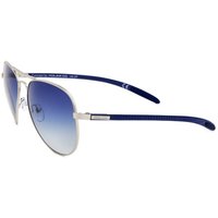 Polar CARBON FIBER 01 Polarized 14 Men's Sunglasses Silver Size 60