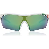 Salice 006 ITA BIANCO/RW VERDE Men's Sunglasses White Size 137