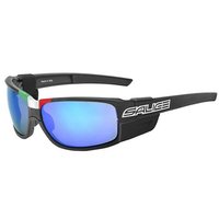 Salice 019 ITA RWP Polarized NERO/RW BLU Men's Sunglasses Black Size Standard