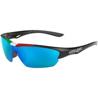 Salice 011 ITA NERO/RW BLU ALTO Men's Sunglasses Black Size Standard