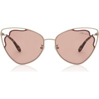 Blumarine SBM152 0E59 メガネ フレーム - 女性用 - Rose-金色