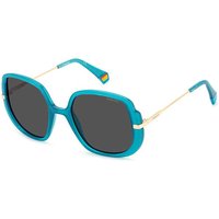 ポラロイド Polaroid PLD 6181/S Polarized 5CB/M9 メガネ フレーム - 女性用 - 青