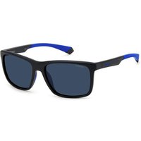 Polaroid PLD 7043/S Polarized 0VK/C3 Men's Sunglasses Black Size 57