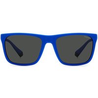 Polaroid PLD 2141/S Polarized DOF/M9 Men's Sunglasses Blue Size 57