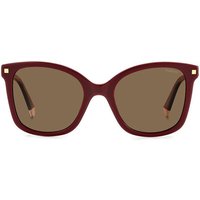 ポラロイド Polaroid PLD 4151/S/X Polarized LHF/SP メガネ フレーム - 女性用 - バーガンディ