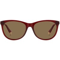ポラロイド Polaroid PLD 4161/S Polarized LHF/SP メガネ フレーム - 女性用 - バーガンディ