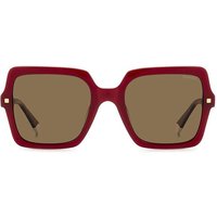 ポラロイド Polaroid PLD 4165/S/X Polarized LHF/SP メガネ フレーム - 女性用 - バーガンディ