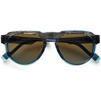 Etnia Barcelona Jinbao BKTQ Men's Sunglasses Blue Size 54