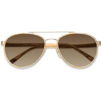 Etnia Barcelona Miravet GDWH Women’s Sunglasses Gold Size 57