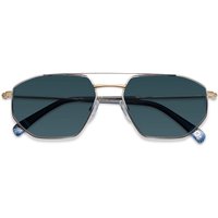 Etnia Barcelona Alaior Sun Polarized SLGD Men's Sunglasses Silver Size 56