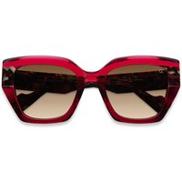 Etnia Barcelona Mambo No.11 Polarized RDBR Women’s Sunglasses Red Size 53