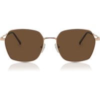 Geometric Full Rim Metal Men's Prescription Sunglasses Gold Size 53 - SmartBuy Collection
