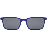 Rectangle Clip-On TR90 Men's Prescription Sunglasses Blue Size 53 - SmartBuy Collection