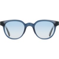 Oval Full Rim Plastic Men's Prescription Sunglasses Blue Size 48 - SmartBuy Collection