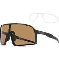 Single Lens Full Rim TR90 Men's Prescription Sunglasses Black Size 140 - SmartBuy Collection