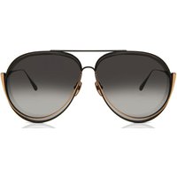 Linda Farrow FRANCISCO LFL1410 C1 Men's Sunglasses Brown Size 66