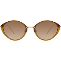 Linda Farrow LUCY LFL1086 C3 Women’s Sunglasses Brown Size 52