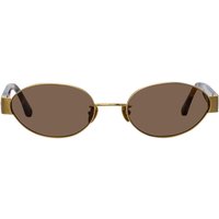 Linda Farrow SADIE LFL1469 C3 Women’s Sunglasses Gold Size 53
