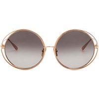 Linda Farrow SELENE LFL1456 C1 Men's Sunglasses Gold Size 59