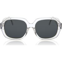 Square Full Rim Plastic Men's Prescription Sunglasses Clear Size 53 - Arise Collective
