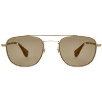 Garrett Leight CLUBHOUSE II SUN G-EMT/CL メガネ フレーム - 男性用 - 金色