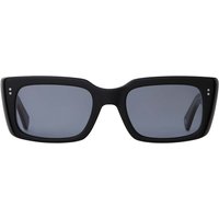 Garrett Leight GL 3030 SUN BK/SFNVY Men's Sunglasses Black Size 49