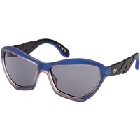 アディダス Adidas Originals OR0095 83A メガネ フレーム - 男性用 - 青