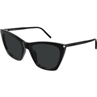 Saint Laurent SL 214 KATE THIN 001 Men's Sunglasses Black Size 55